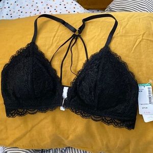 Miiyu Black lace bralette size M